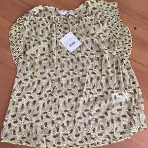 Cotelac (Parisian) Short Sleeved Printed Blouse